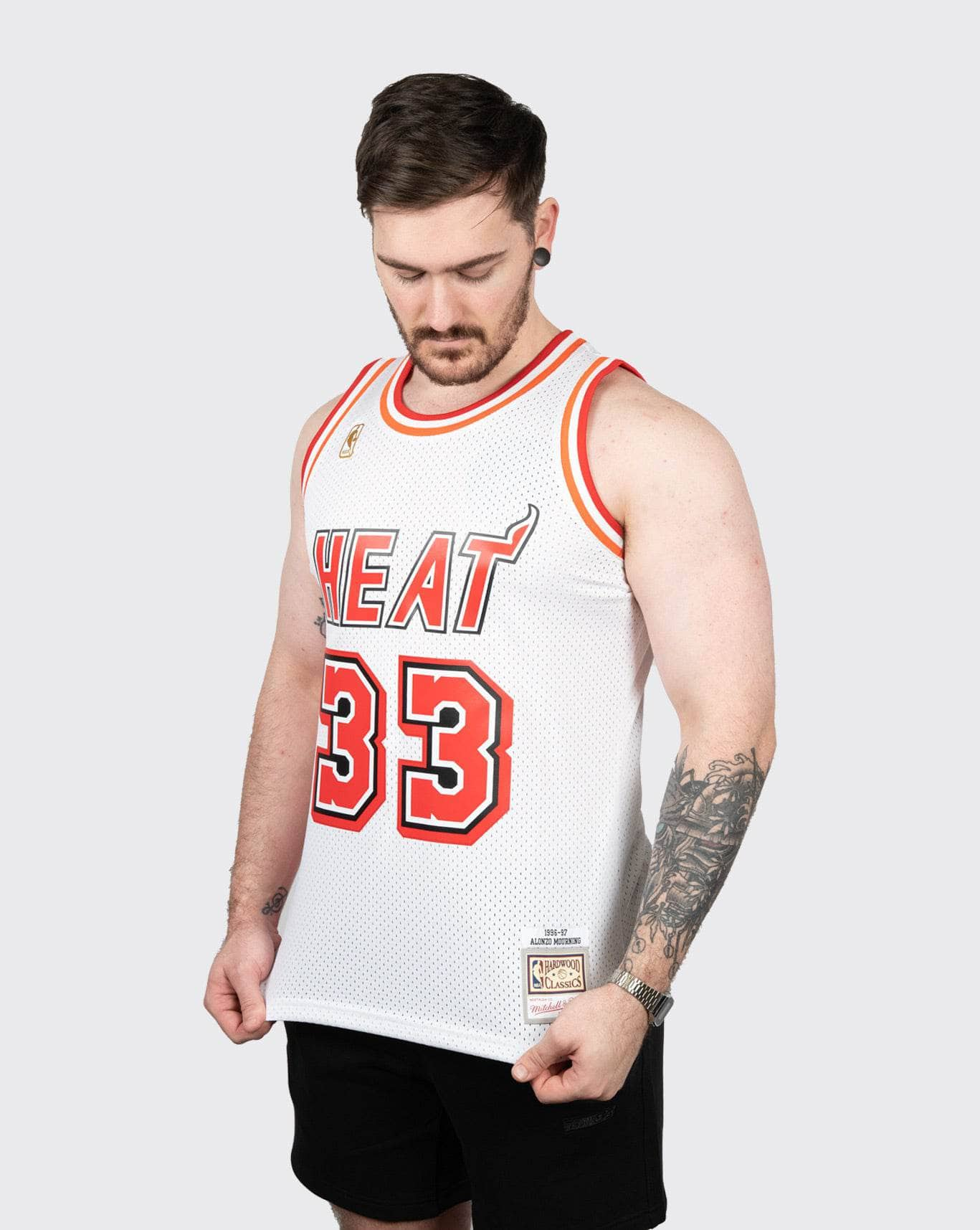 White / L Mitchell & Ness Heat Murni 96-97 Swing Jersey mitchell & ness tank