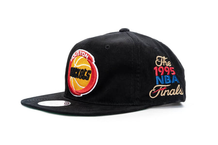 BLACK mitchell and ness houston rockets road finals snapback mitchell and ness cap