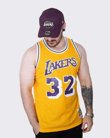 Mitchell And Ness LA Lakers Magic 84-85 Swingman Jersey in Yellow