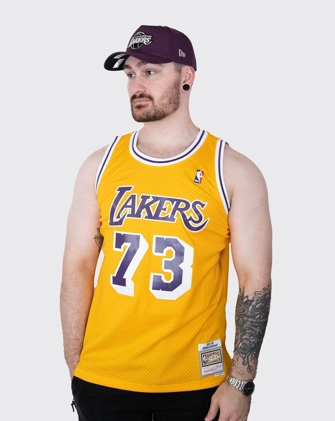 Mitchell & Ness Lakers Rodman ’98-’99 Swing Jersey MNLL20064 mitchell & ness tank