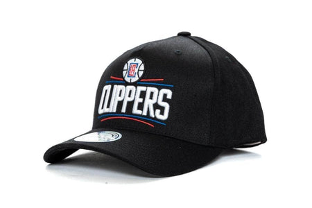 BLACK/BLACK AND COLOUR mitchell and ness los angeles clippers 110 pinch panel snapback mitchell and ness 5056341037101 cap