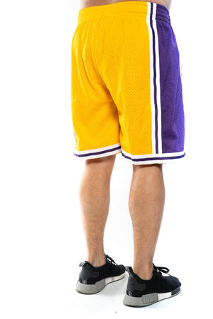 mitchell and ness los angeles lakers home 96-97 nba swingman shorts mitchell and ness Short