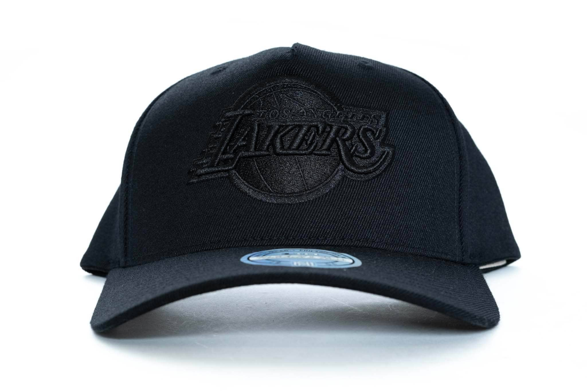 All Black mitchell and ness los angeles lakers logo 110 snapback mitchell and ness 5056161643643 cap