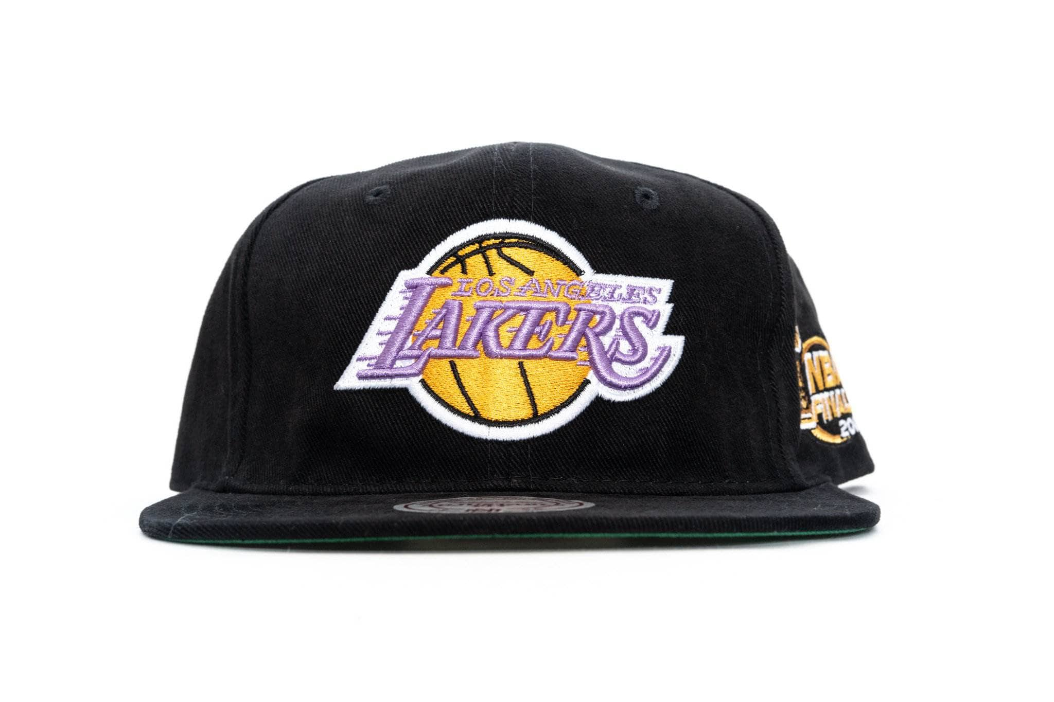 BLACK mitchell and ness los angeles lakers road finals snapback mitchell and ness cap