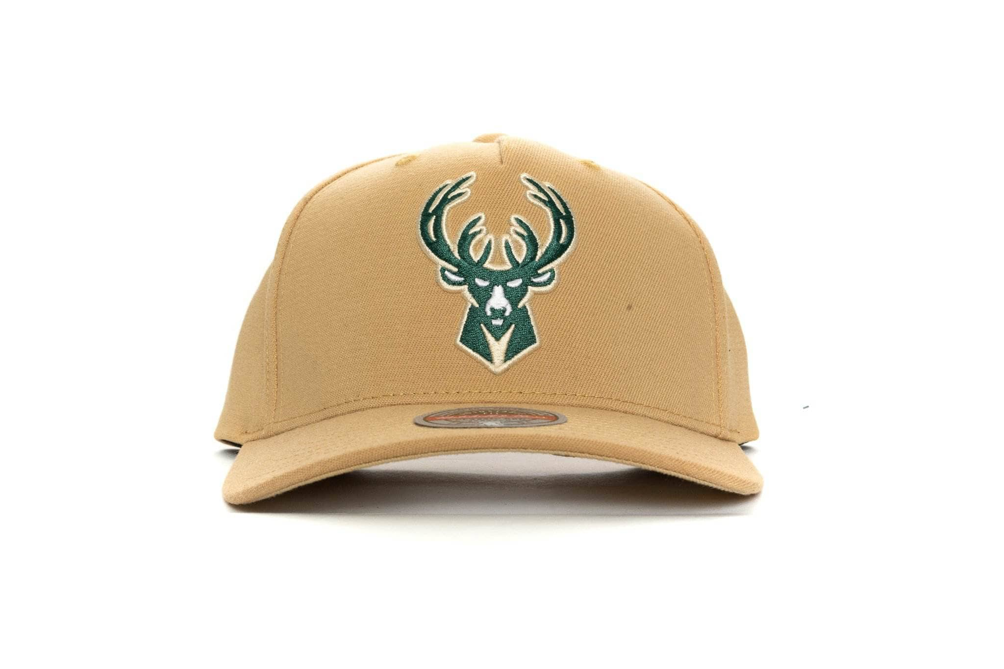 khaki mitchell and ness milwaukee bucks pinch panel mitchell and ness 195563025932 cap