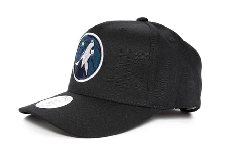 black/team colour mitchell and ness minnesota timberwolves logo 110 snapback mitchell and ness 5056161676580 cap