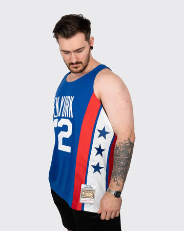 mitchell and ness nets erving 73-74 jersey blue mitchell and ness tank