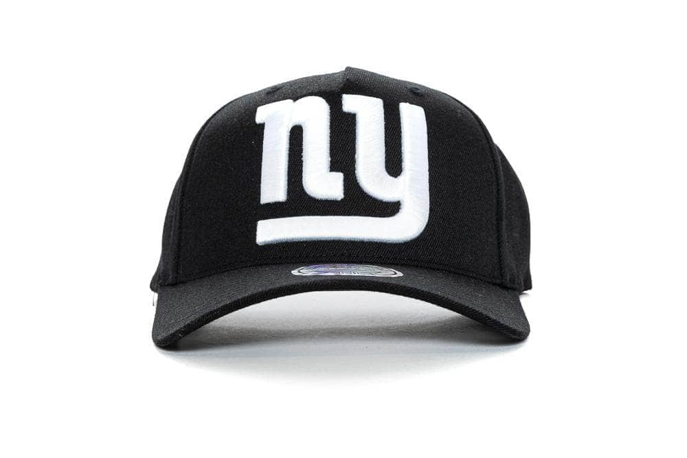 BLACK/BLACK AND COLOUR mitchell and ness new york giants wide receiver 110 pinch panel snapback mitchell and ness 194582641321 cap