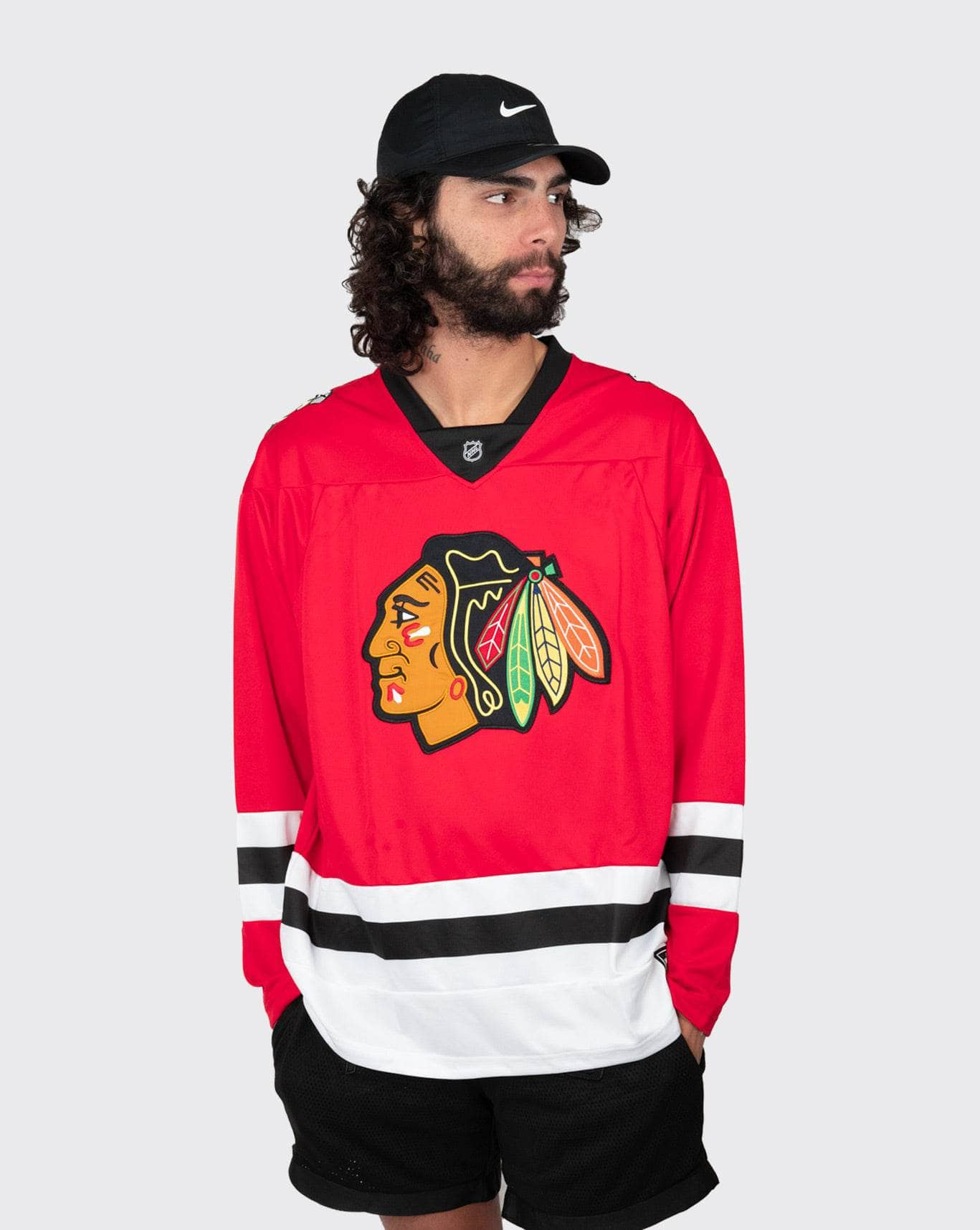 Mars Red / XL Mitchell & Ness NHL Blackhawks Replica Jersey mitchell & ness tank