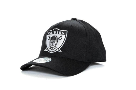 BLACK/BLACK AND WHITE mitchell and ness oakland raiders 110 pinch panel snapback mitchell and ness cap