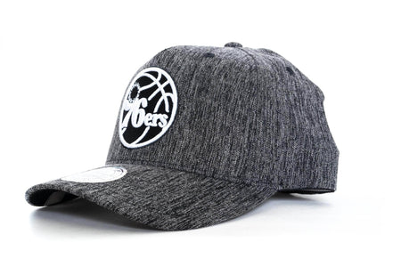 Black/White/Heather mitchell and ness philadelphia 76ers 110 snapback mitchell and ness cap