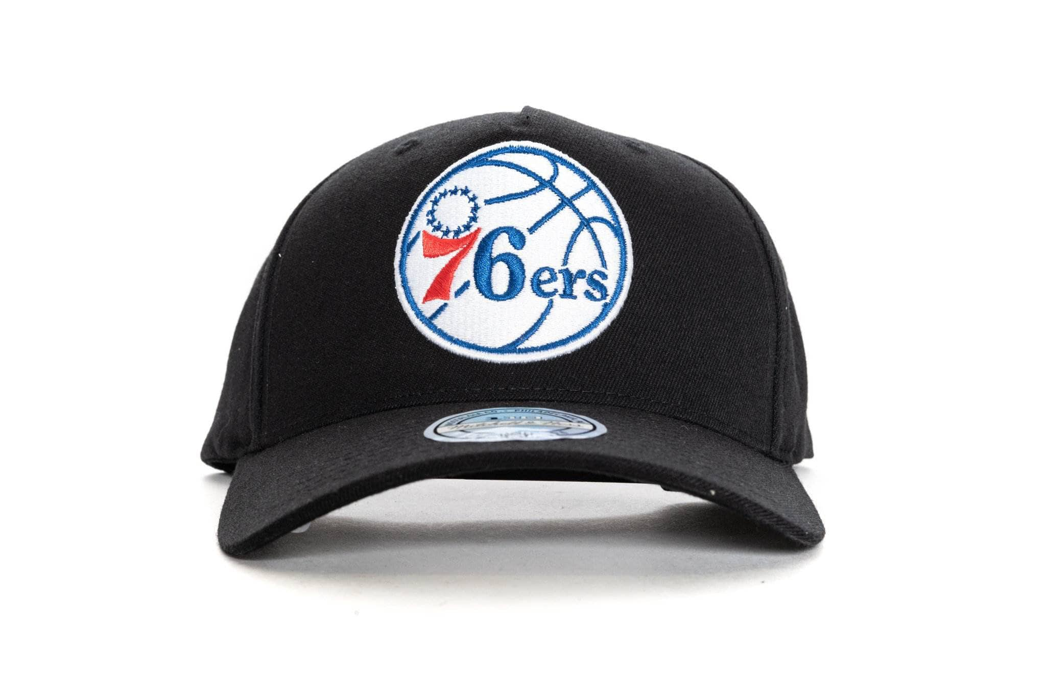 BLACK/BLACK AND COLOUR mitchell and ness philadelphia 76ers 110 pinch panel snapback mitchell and ness 5056161644688 cap