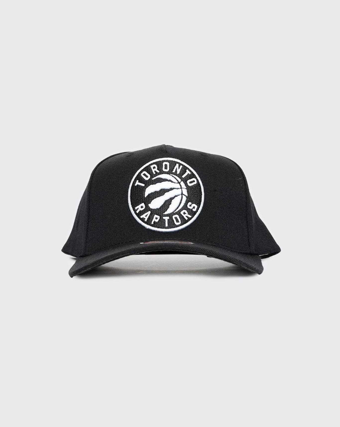 Black/White Mitchell & Ness Raptors Team Logo Redline mitchell and ness cap