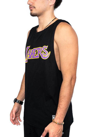 mitchell and ness retro repeat lakers muscle mitchell and ness tank