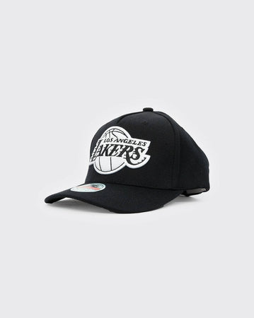 Black Mitchell & ness team logo redline lakers MNLL20106 mitchell and ness 195563006849 cap