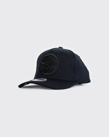 Black Mitchell & ness team logo redline sixers mitchell and ness cap