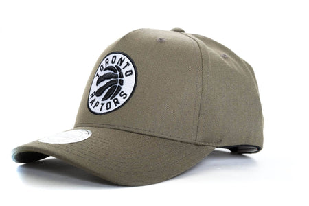 Olive mitchell and ness toronto raptors black and white logo 110 snapback mitchell and ness cap