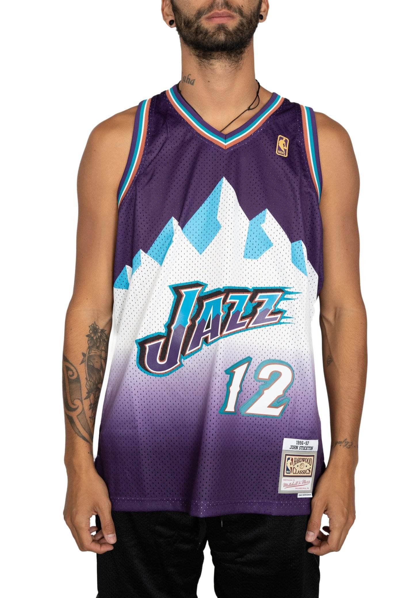 mitchell and ness utah jazz stockton road 96-97 swingman jersey MNCG18153 mitchell and ness tank