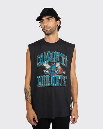 Mitchell & Ness Vintage Hornets Hardwood Ivy Arch Muscle mitchell and ness Shirt