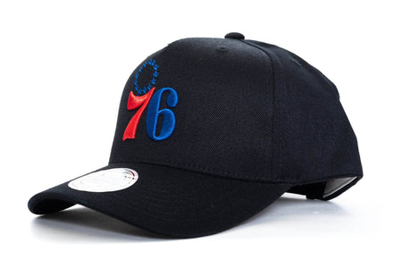 Black mithcell and ness philadelphia 76ers 110 snapback mitchell and ness cap