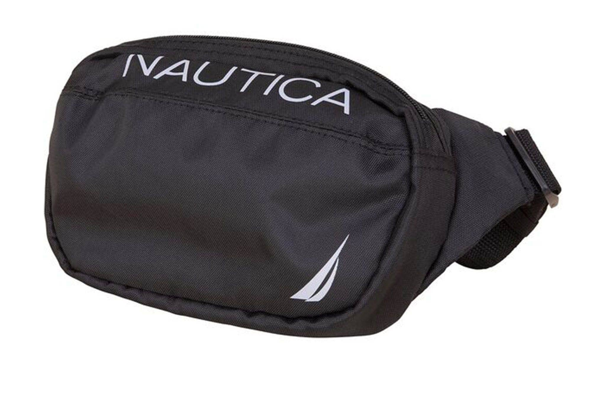 BLACK nautica paneled bright belt bag nautica bag