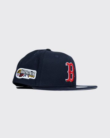 new era 5950 boston red socks side patch fitted new era cap