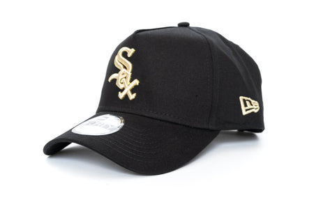 black/gold new era 940 Aframe chicago white sox new era 195132713963 cap