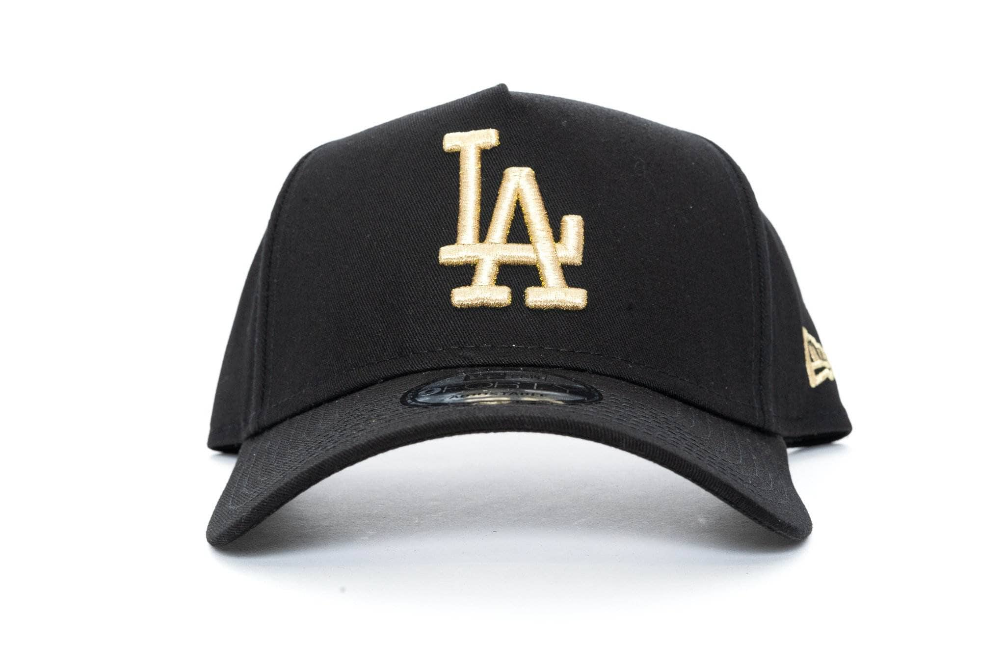 black/gold new era 940 Aframe los angeles dodgers new era cap