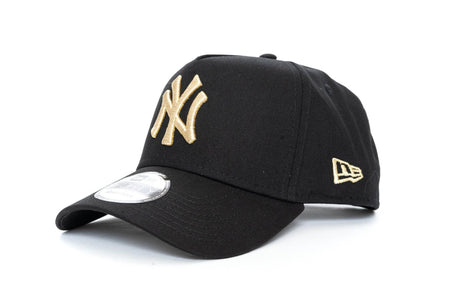 black/gold new era 940 Aframe new york yankees new era 195132713857 cap