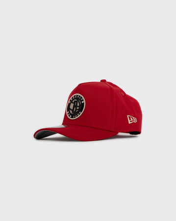 Scarlet/Stone New Era 940 A-Frame Brooklyn Nets new era cap