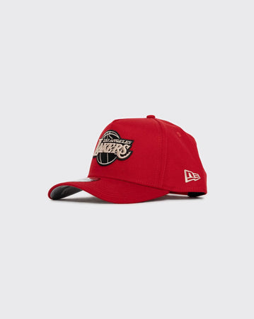 Scarlet/Stone New Era 940 A-Frame Los Angeles Lakers new era cap