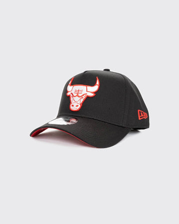 Black/Scarlet New Era 940 A-Frame Chicago Bulls new era cap