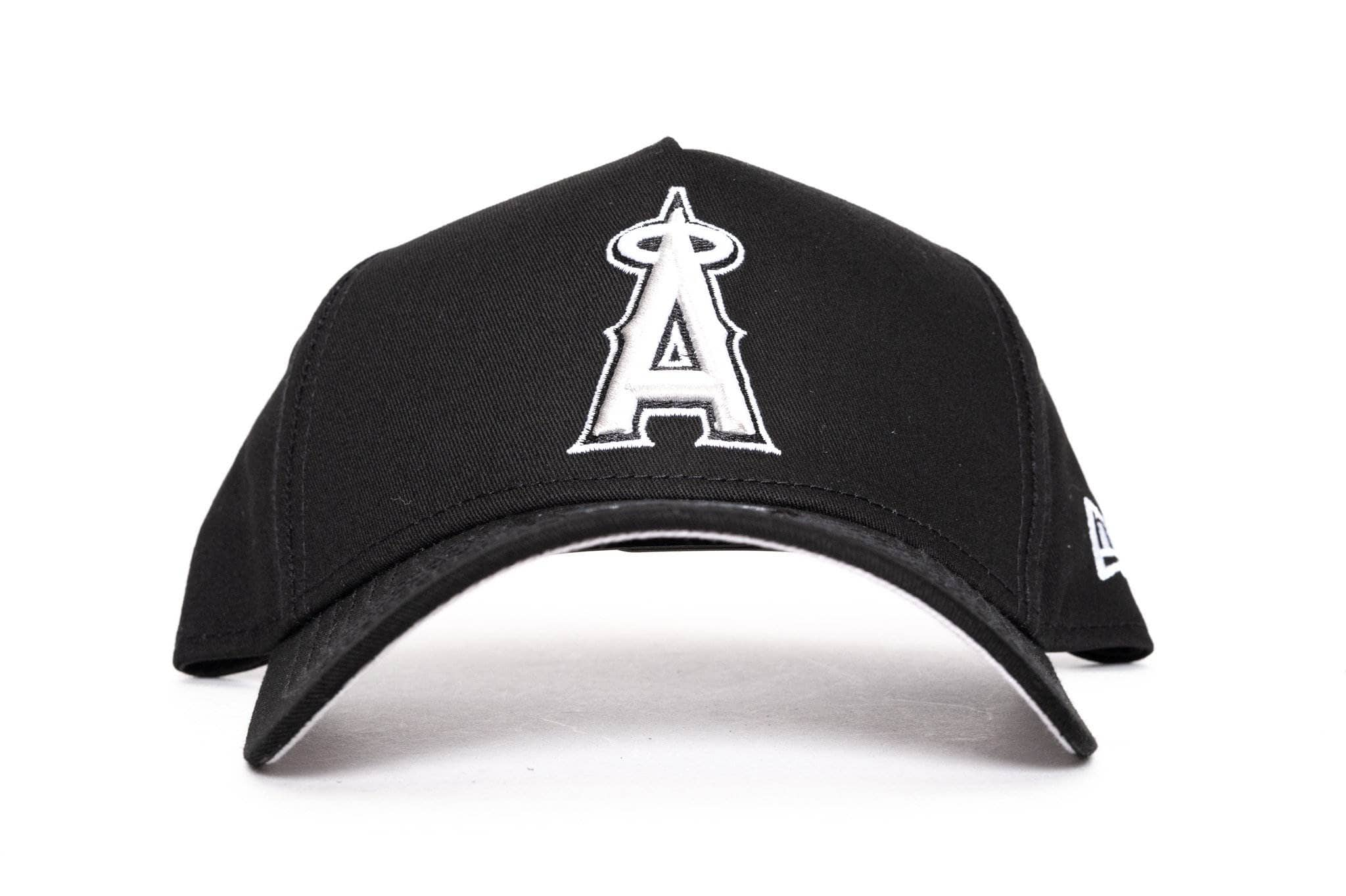 black/grey new era 940 aframe anahiem angels new era cap