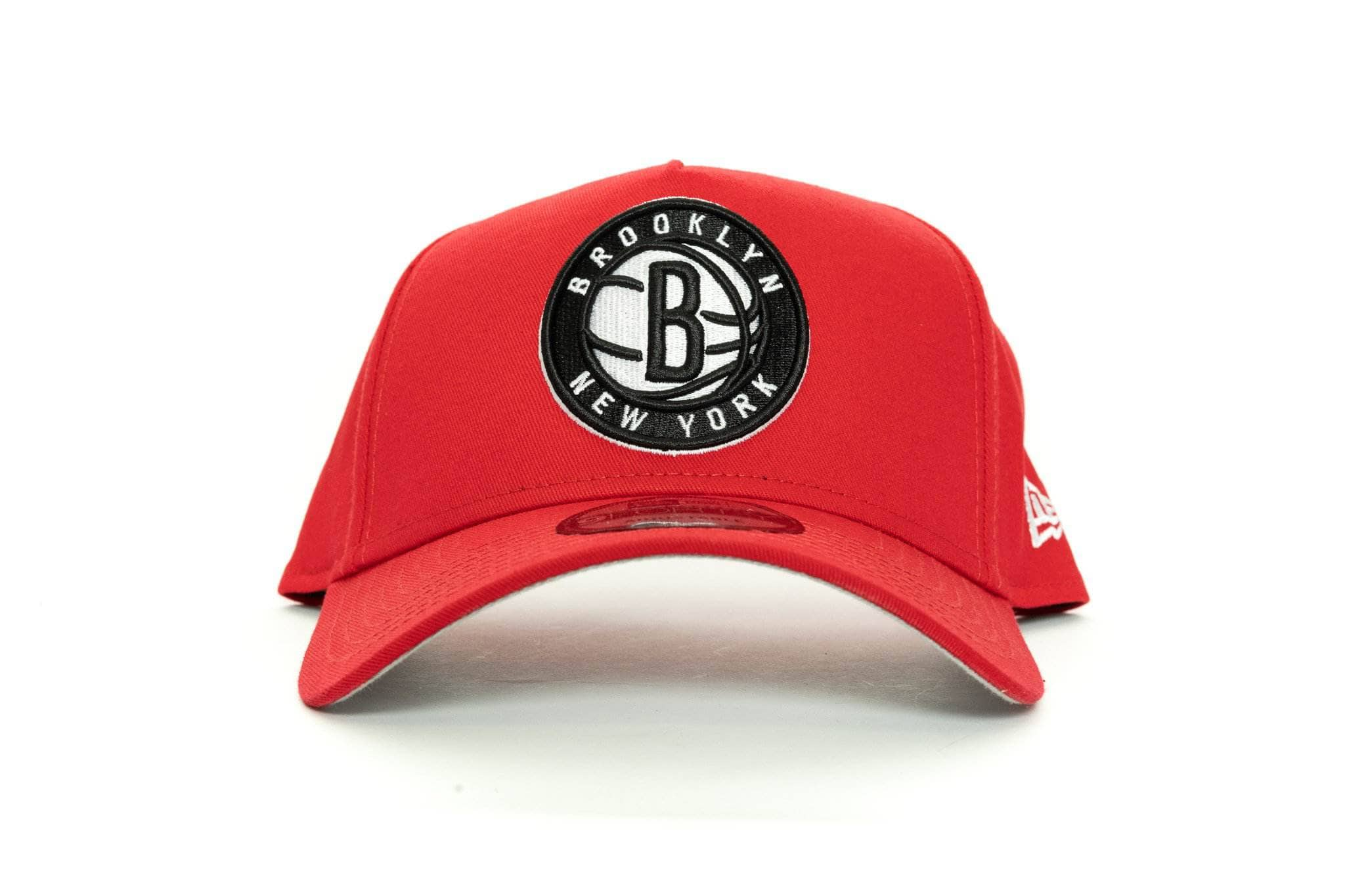 scarlet/black new era 940 aframe brooklyn nets new era cap