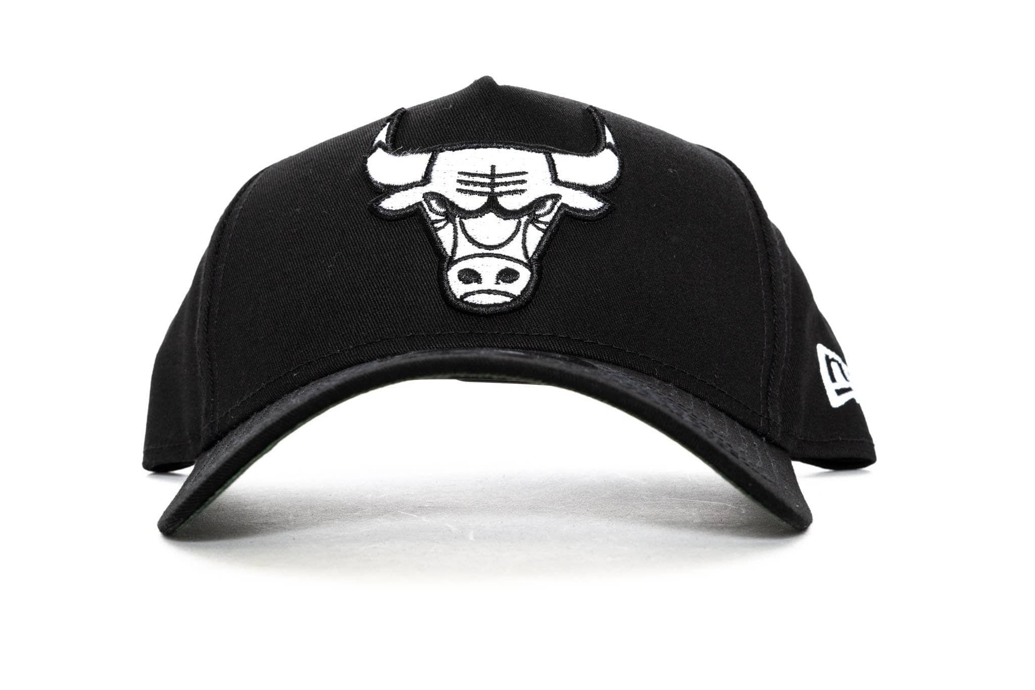 Black/Green new era 940 aframe chicago bulls new era cap