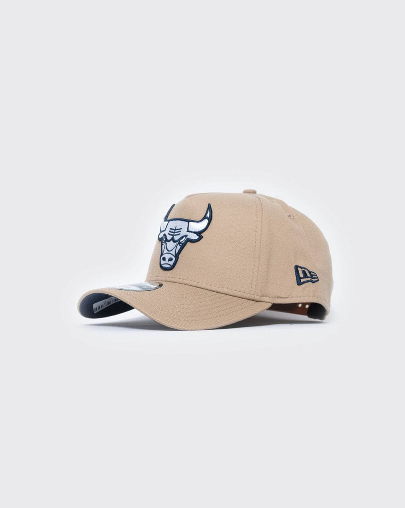 New Era - Chicago Bulls 9FORTY A-Frame Cap - Camel/Oceanside