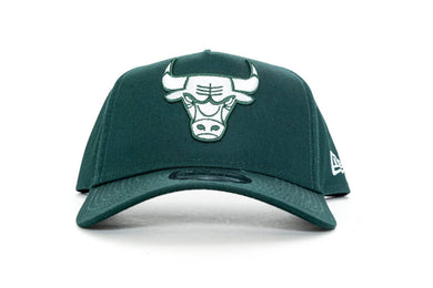 dark green new era 940 aframe chicago bulls new era cap