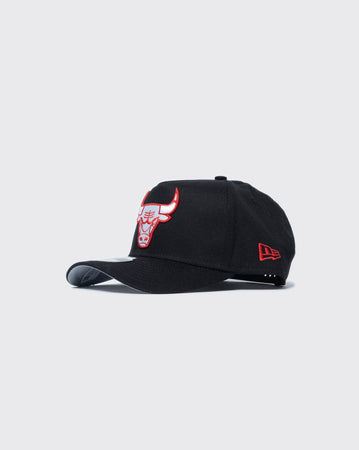 black/scarlet new era 940 aframe chicago bulls precision new era cap