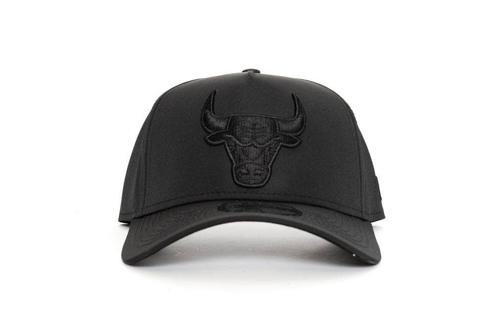 BLACK/BLACK new era 940 aframe chicago bulls prolight new era cap