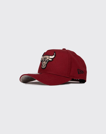 black/STN new era 940 aframe chicago bulls new era cap