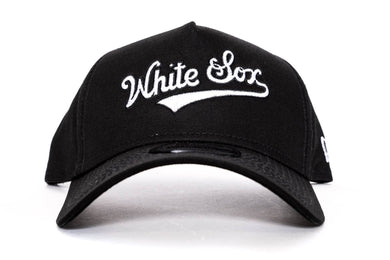 black/white new era 940 aframe chicago white sox new era cap