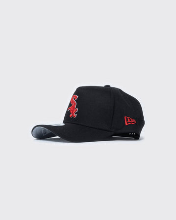 black/scarlet new era 940 aframe chicago white sox precision new era cap