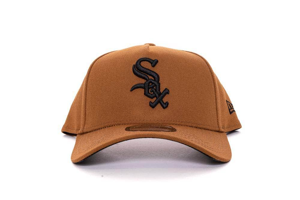 tan/black new era 940 aframe chicago white sox new era cap