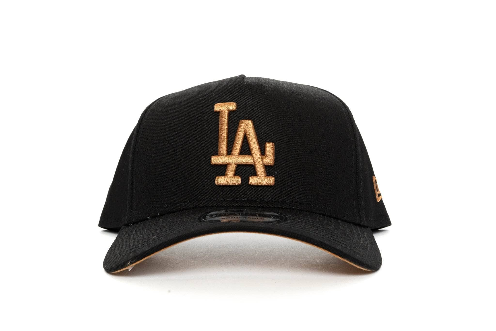 black/bronze new era 940 aframe los angeles dodgers new era 195599317780 cap