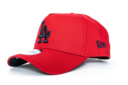 Scarlett/Navy new era 940 aframe los angeles dodgers new era cap