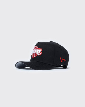 black/scarlet new era 940 aframe los angeles lakers precision new era cap