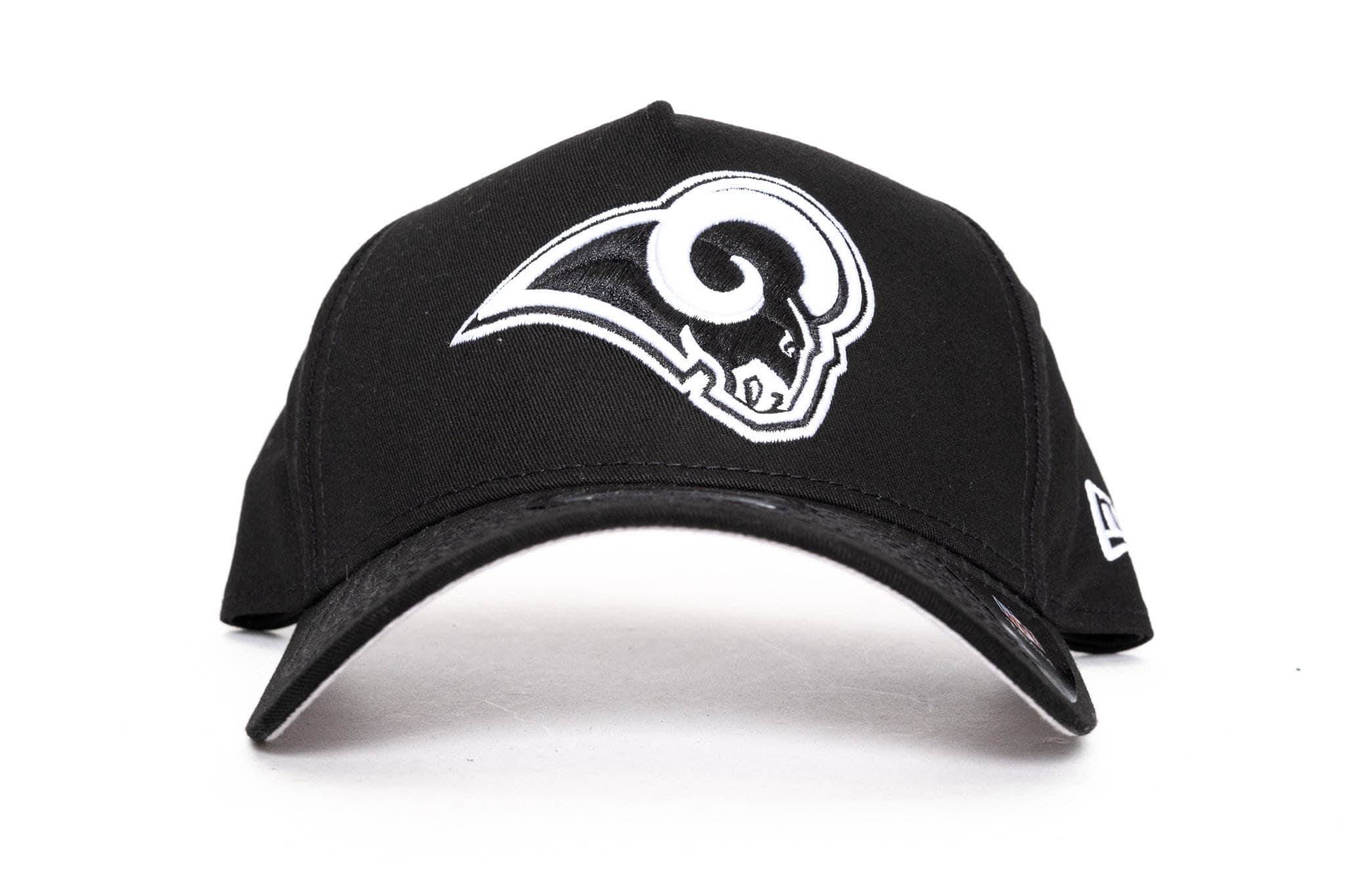 black/grey new era 940 aframe los angeles rams new era cap