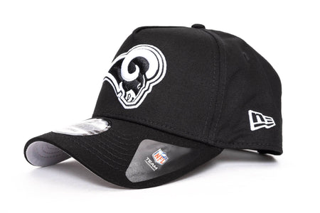 black/grey new era 940 aframe los angeles rams new era cap