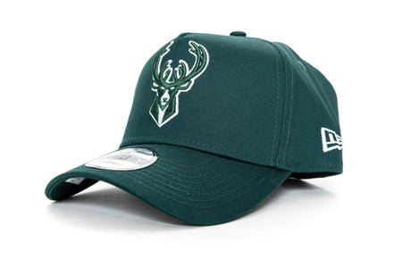 dark green new era 940 aframe milwaukee bucks new era cap