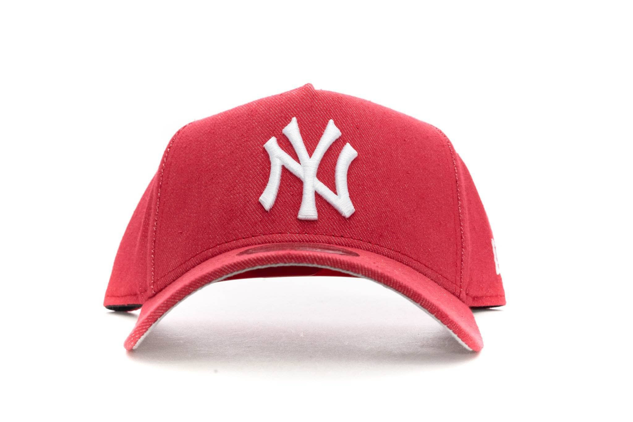 Denim/Red new era 940 aframe new york yankees new era cap